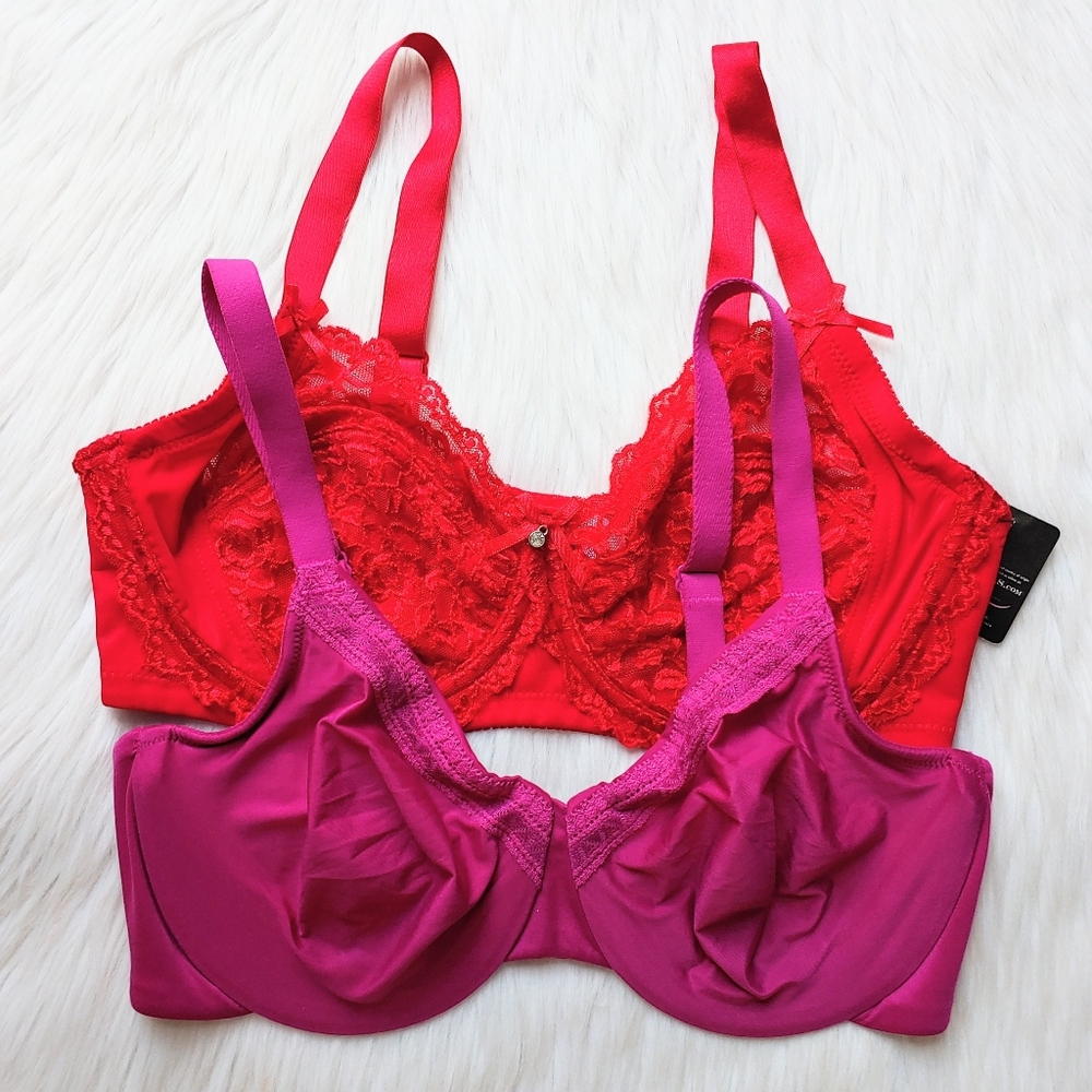 Wacoal & Q-T Intimates Unlined Bras, 34D